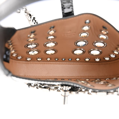 Gucci Patent Ha Ha Ha Mini Jackie 1961 Eyelet Hobo Black 5 of 10
