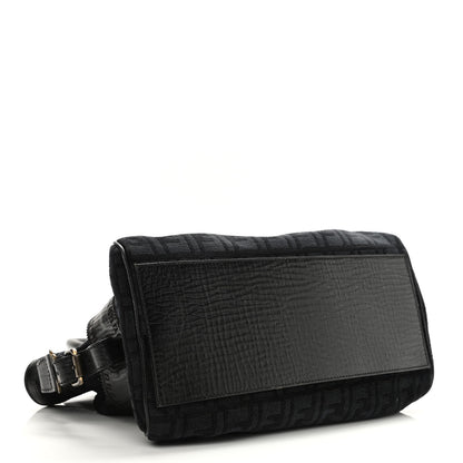 Fendi Velvet Zucca Small Bag De Jour Black 4 of 11