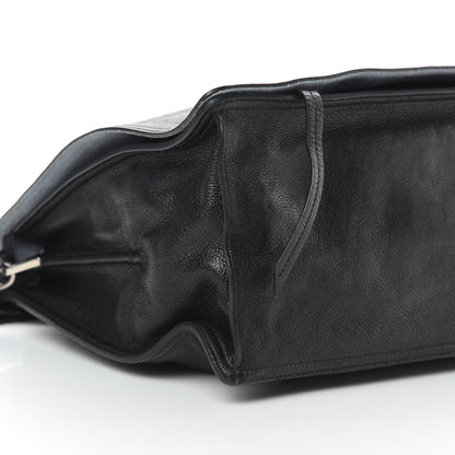 Prada Glace Calf Etiquette Flap Black Astrale 10 of 14