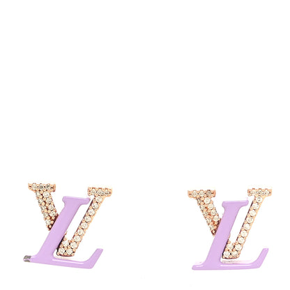 Louis Vuitton Crystal LV Iconic Sweety Earrings Lilac 1 of 5