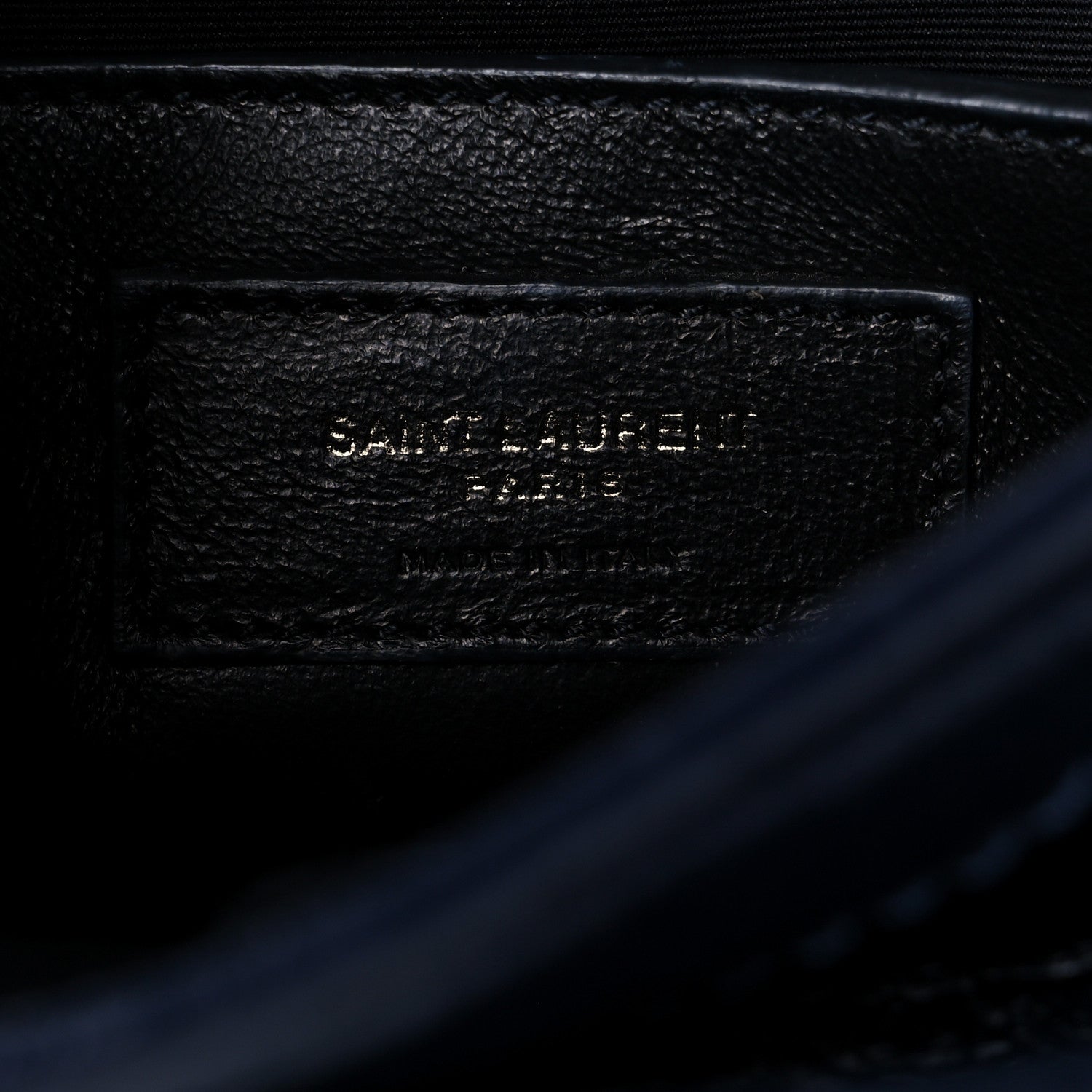 Saint Laurent Crinkled Calfskin Matelasse Monogram Baby Niki Chain Satchel Navy 7 of 13
