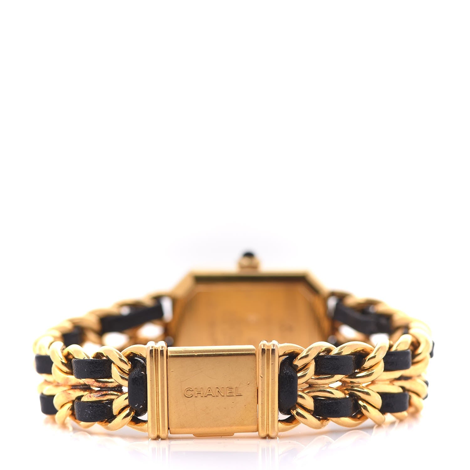 Chanel Stainless Steel Lambskin 20mm Chain Premiere Quartz Watch Gold S 4 of 7