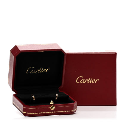 Cartier 18K Pink Gold Small LOVE Hoop Earrings 5 of 5