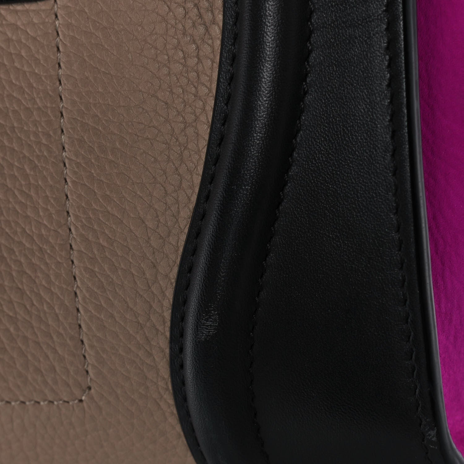 Celine Baby Grained Calfskin Nubuck Micro Tri-Color Luggage Fuchsia 14 of 17