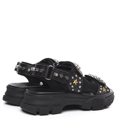 Gucci Technical Studded Canvas Calfskincandals 7 Black 4 of 8