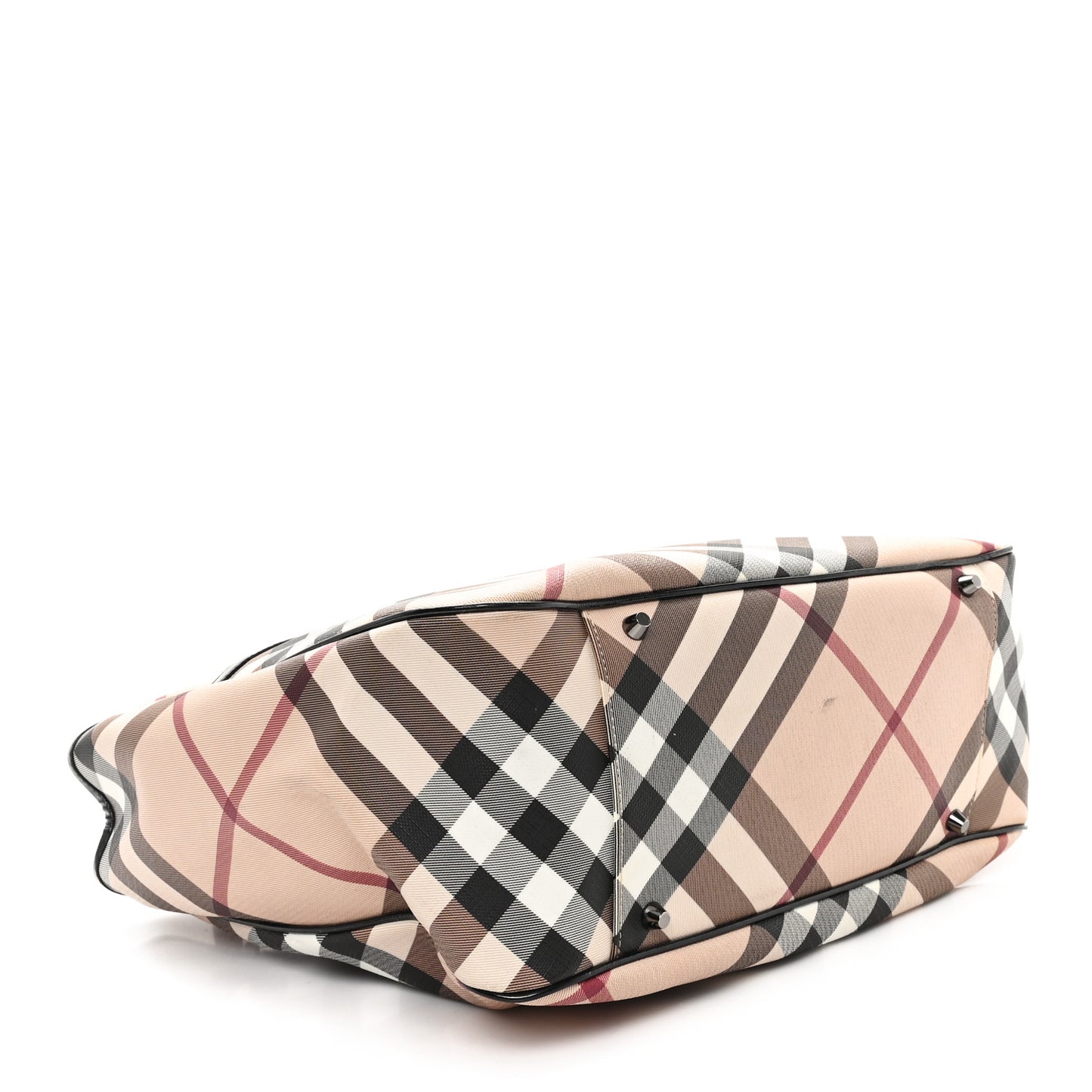 Nova Check Patent Medium Emmy Tote Black