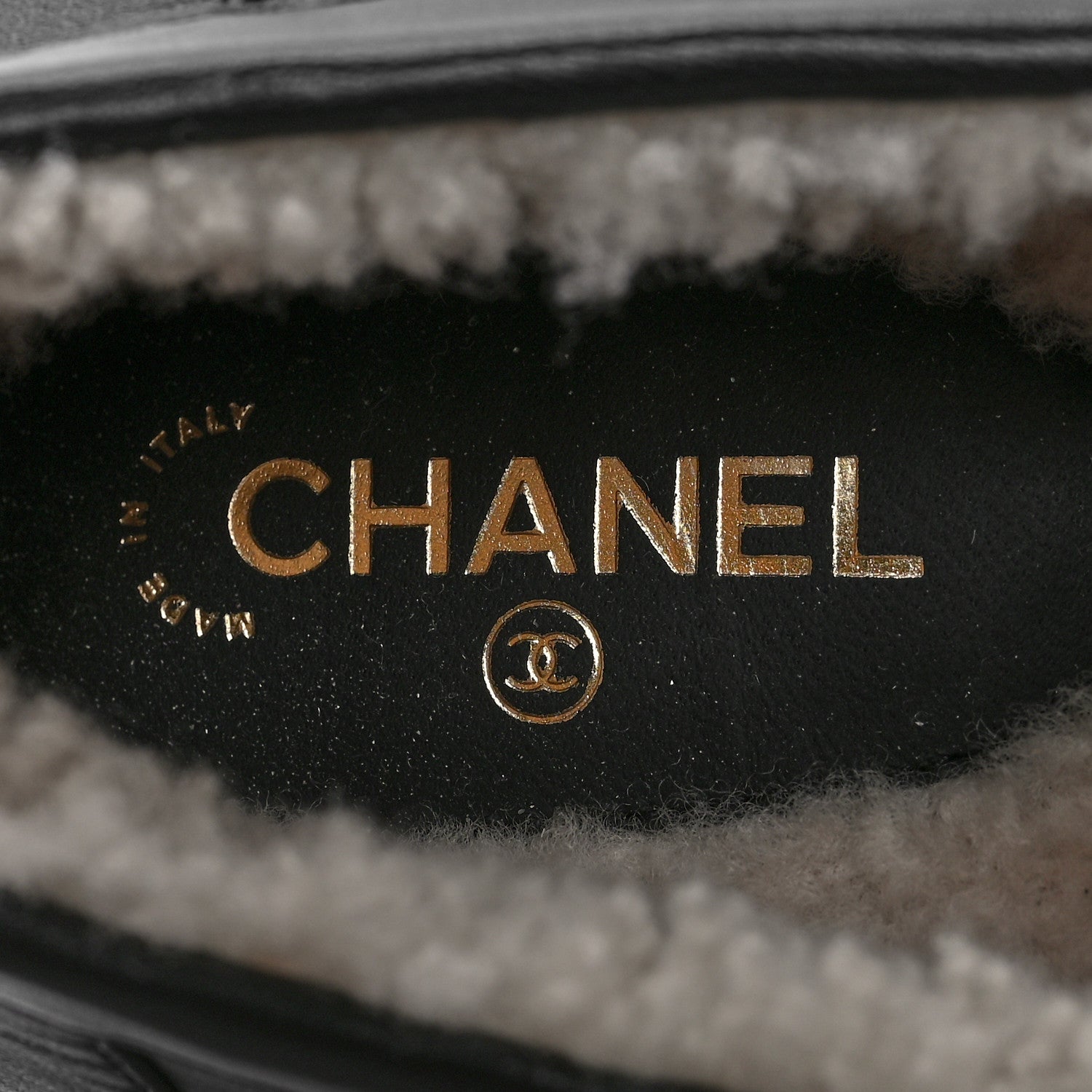 Chanel Lambskin Shearling Quilted CC Turnlock Loafers 40 Black 7 of 9