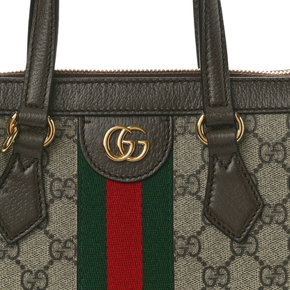 Gucci GG Supreme Monogram Small Ophidia Tote Bag Brown 8 of 10