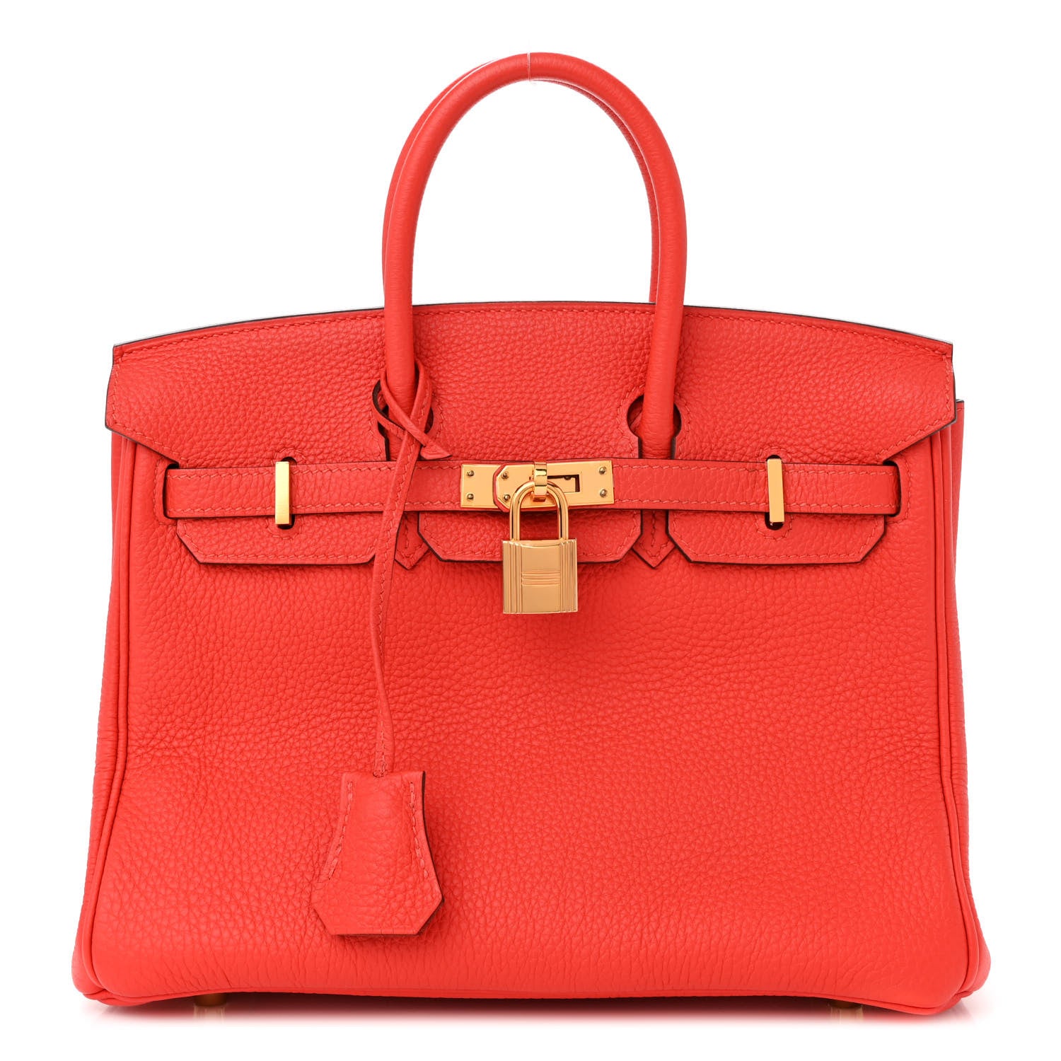 Hermes Togo Birkin 25 Capucine 1 of 10