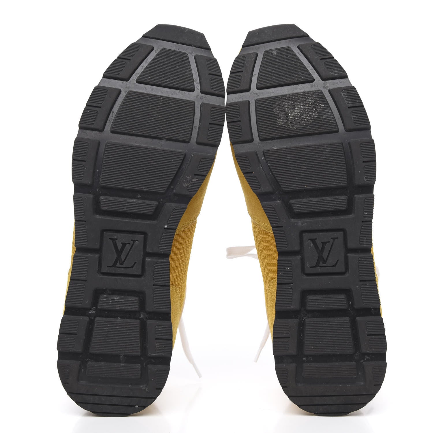 Louis Vuitton Calfskin Suede Abbesses Sneakers 8 Jaune 5 of 11