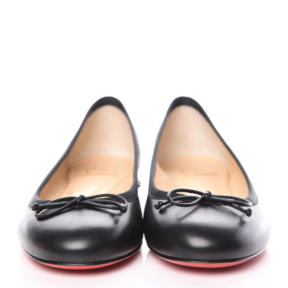 Christian Louboutin Shiny Nappa La Massine Flats 35 Black 2 of 8