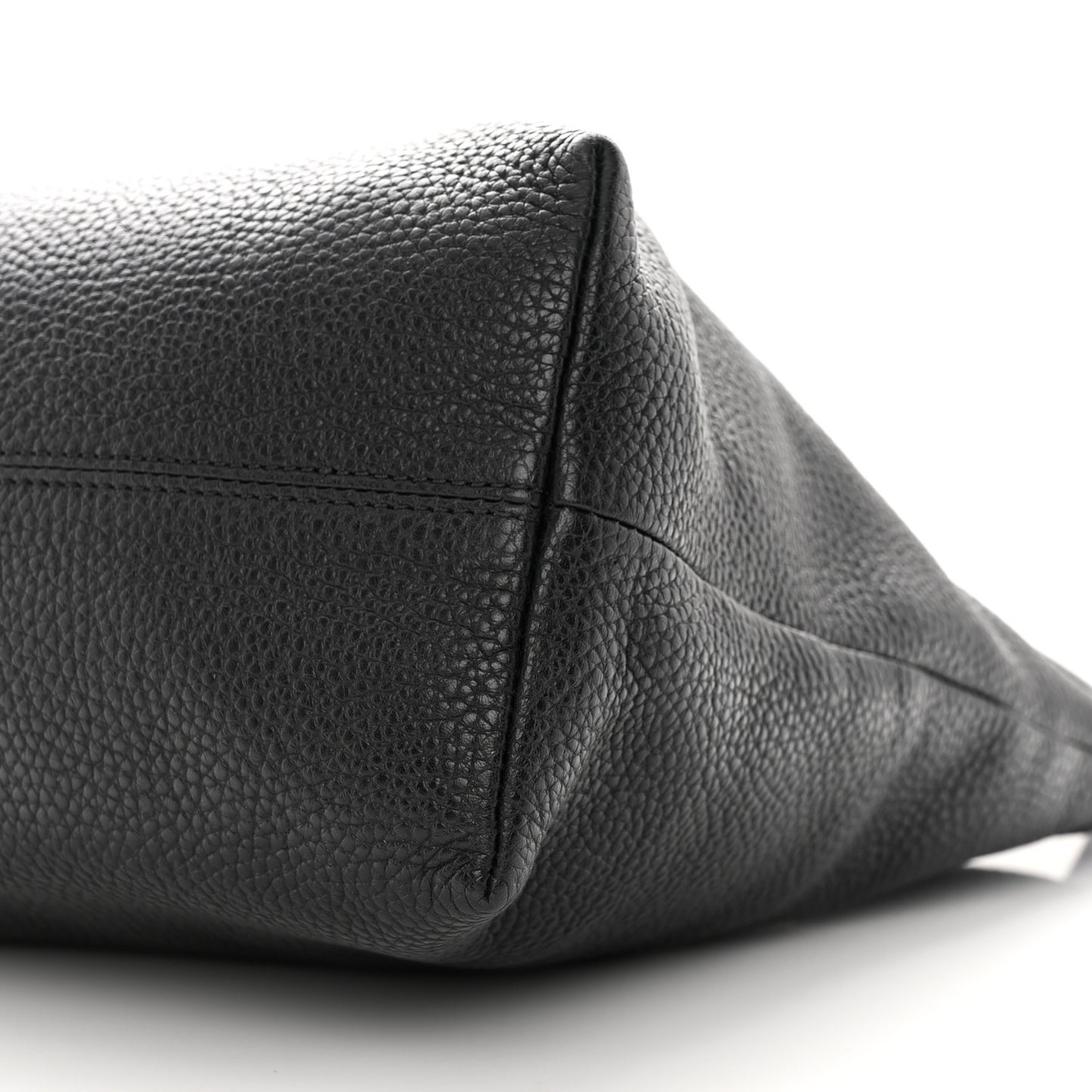 London Grainy Calfskin Medium Baynard Tote Black