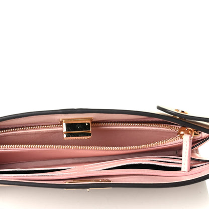 Fendi Vitello Grace Matte Peekaboo Clutch Miele Scuro Light Rose 4 of 4
