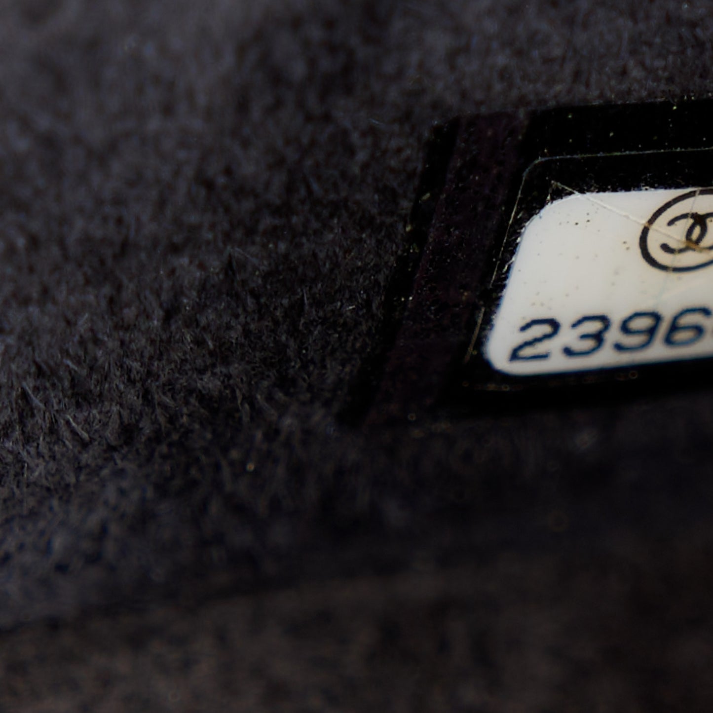 Grained Calfskin Mini Square Classic Pure Flap Black