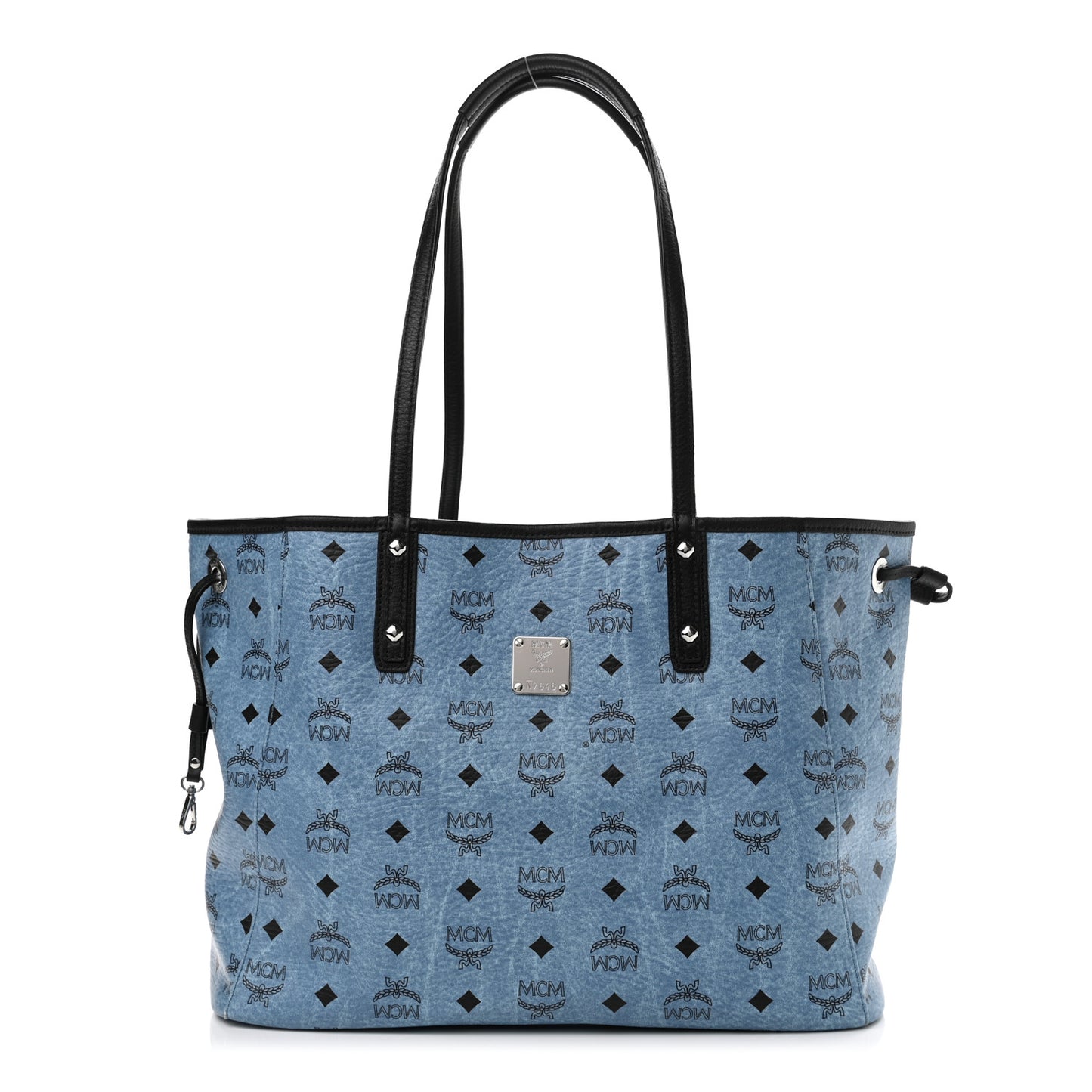 Visetos Medium Project Reversible Shopper Tote Munich Blue