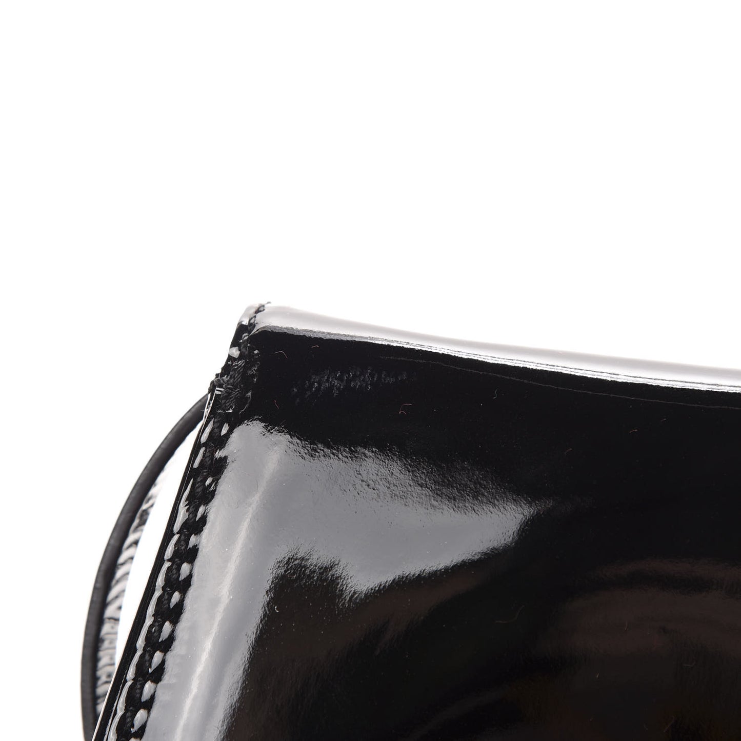 Patent Bow Convertible Clutch Black