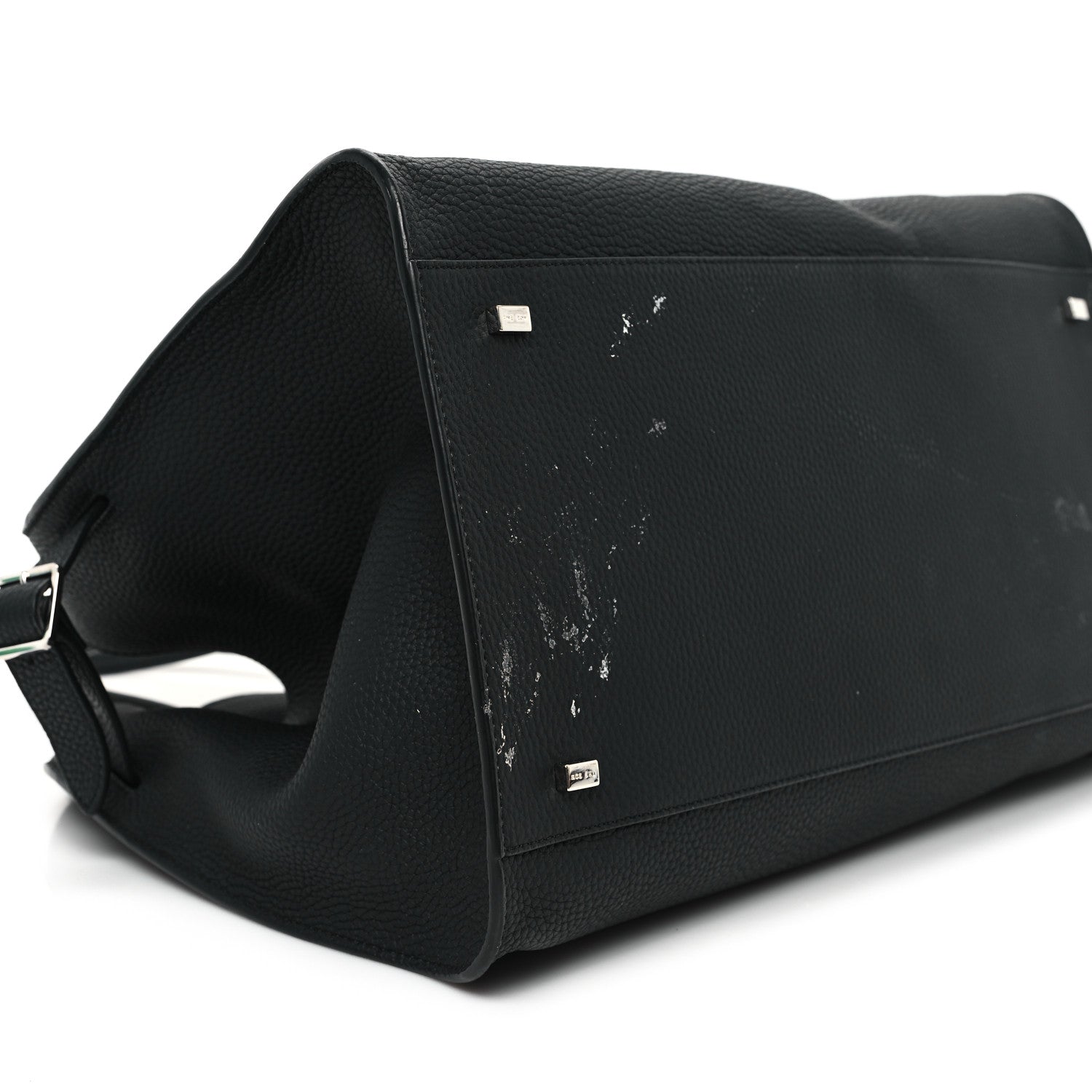 The Row Matte Grained Calfskin Soft Margaux 15 Black 6 of 8