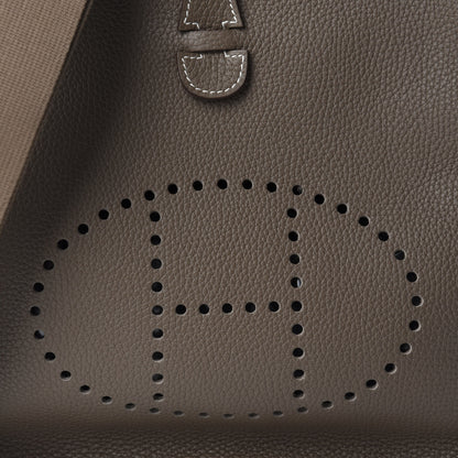 Hermes Taurillon Clemence Evelyne III PM Etoupe 10 of 11