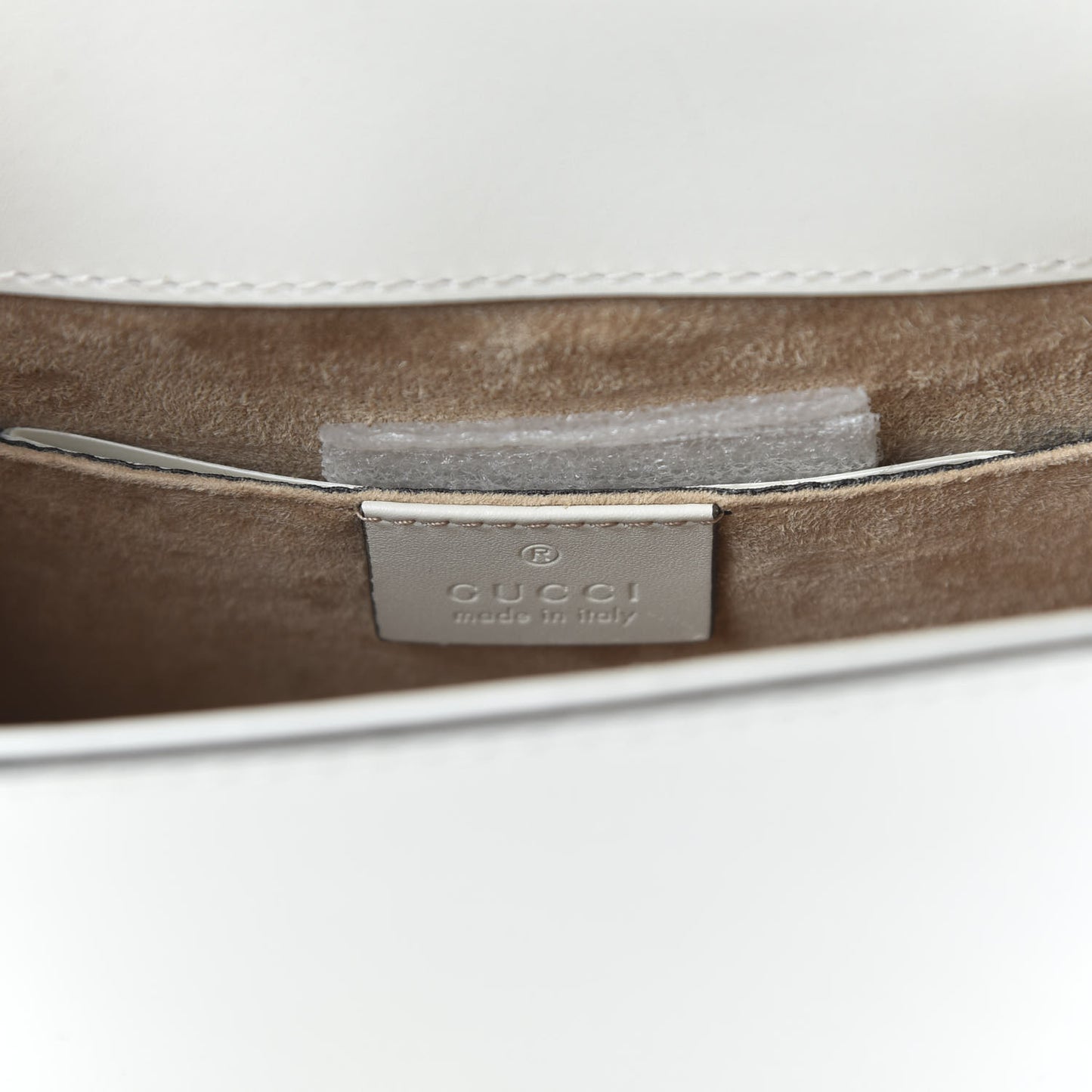 Calfskin Mini Sylvie Chain Shoulder Bag White