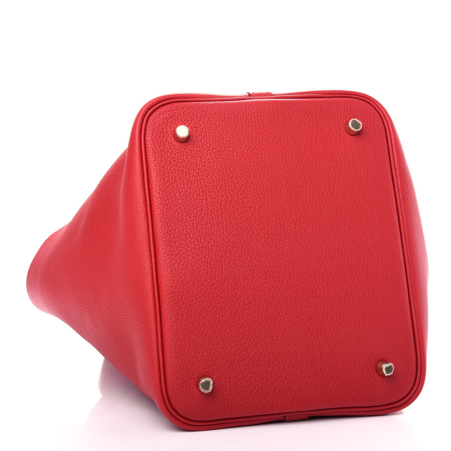 Hermes Taurillon Clemence Picotin Lock 22 MM Rouge De Coeur 4 of 9
