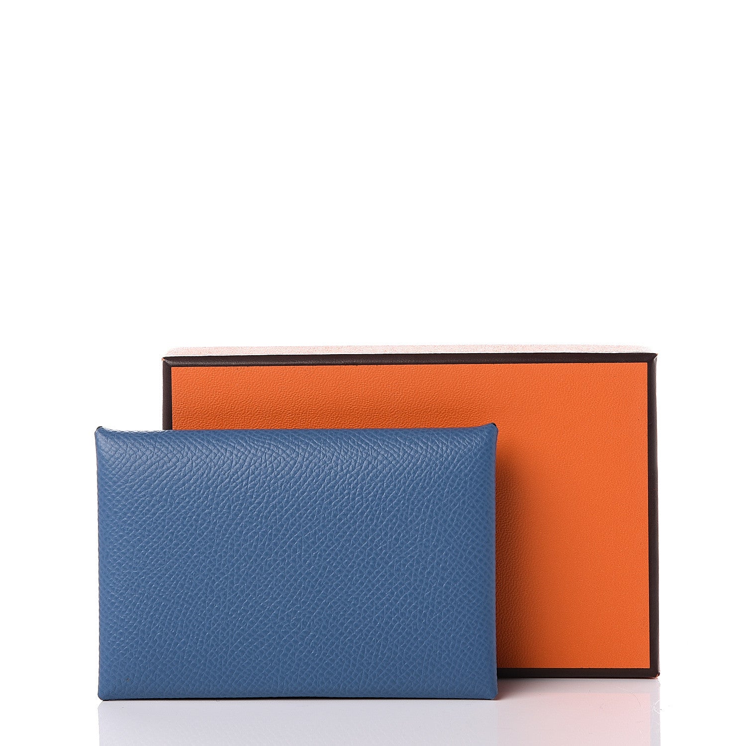 Hermes Epsom Calvi Card Case Deep Bleu 8 of 8