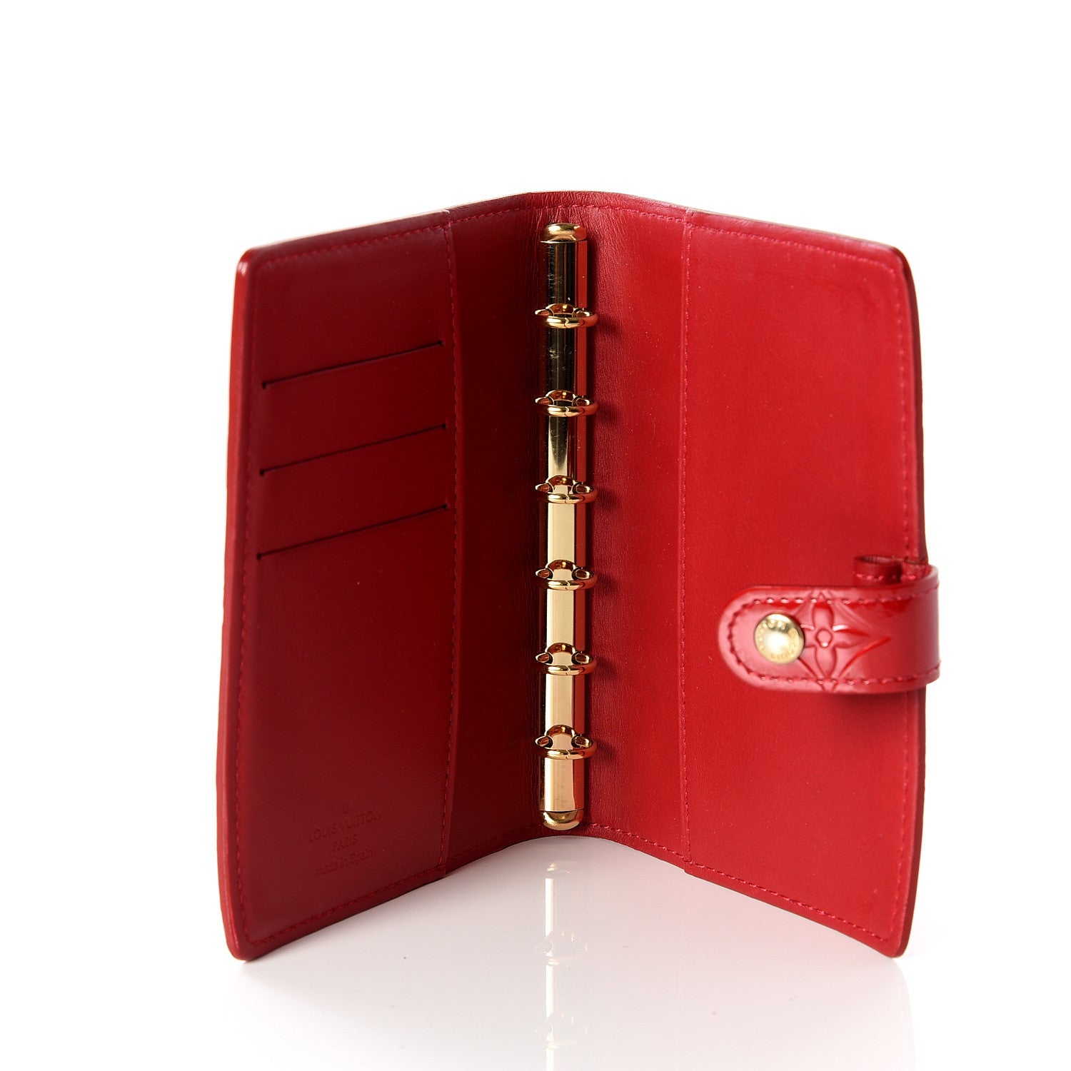 Louis Vuitton Vernis Small Ring Agenda Cover Red 4 of 9