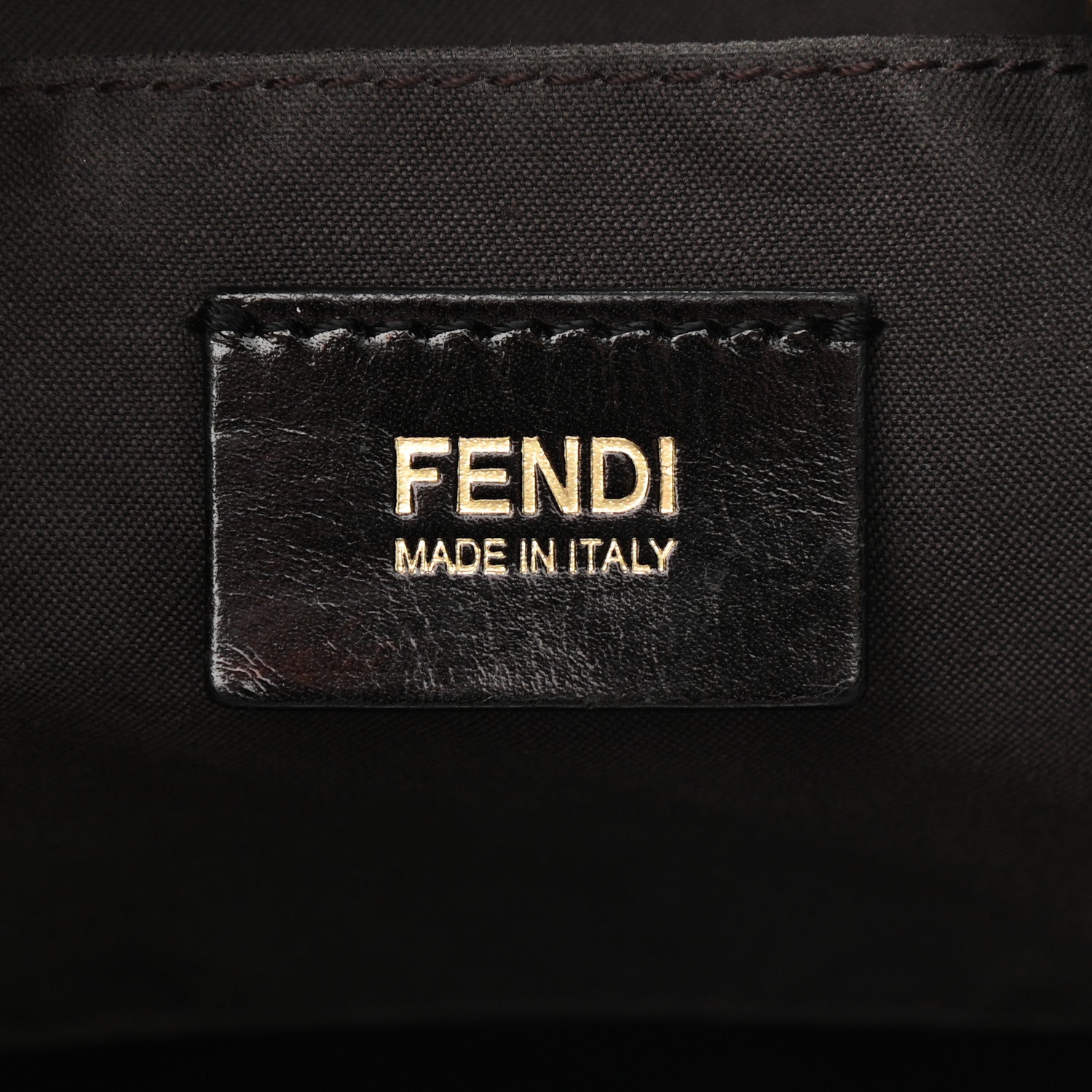 Fendi Zucca Enamel Mia Hobo Black 6 of 9