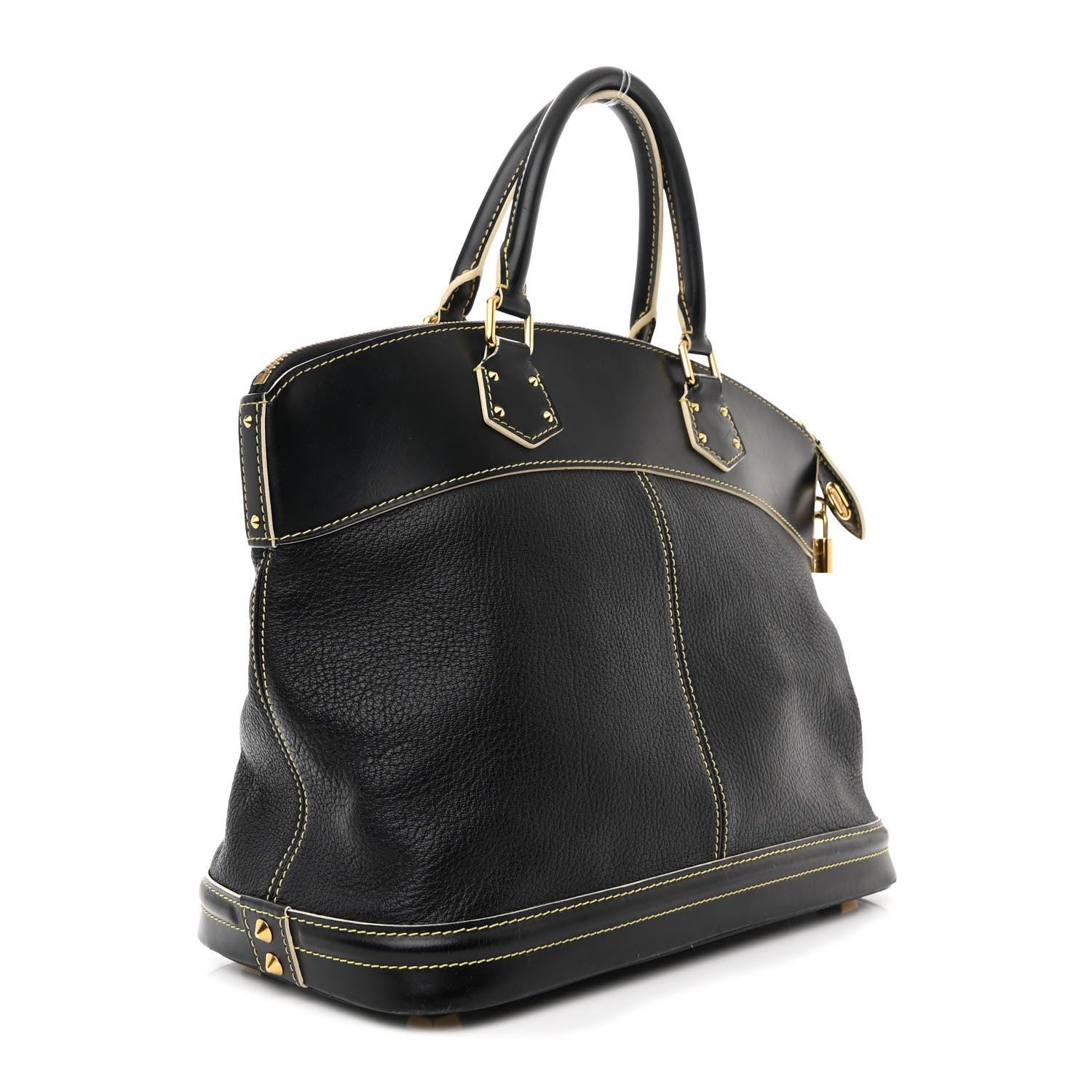 Louis Vuitton Suhali Lockit MM Black 3 of 11