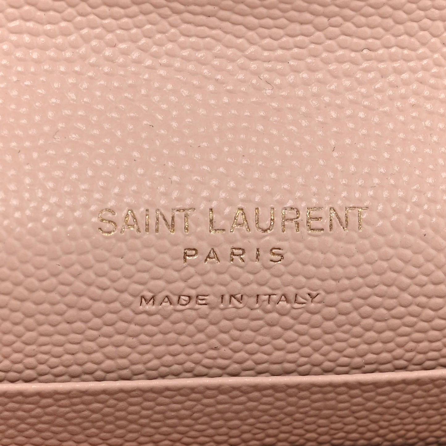 Grain De Poudre Matelasse Chevron Small Monogram Envelope Wallet Pink