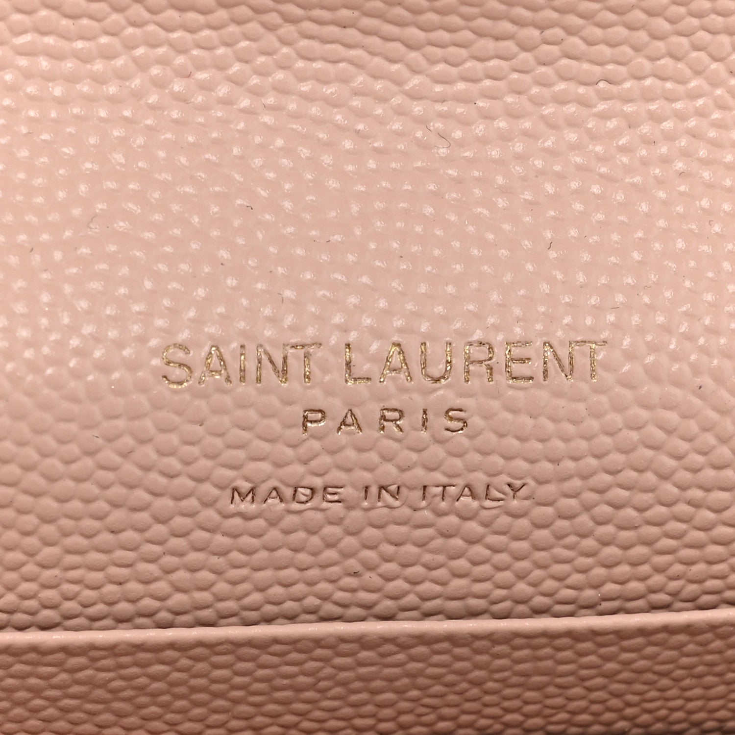 Saint Laurent Grain De Poudre Matelasse Chevron Small Monogram Envelope Wallet Pink 6 of 10
