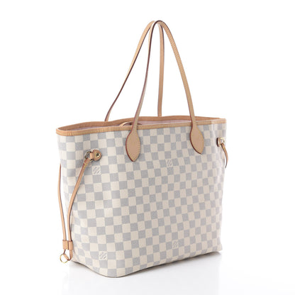 Louis Vuitton Damier Azur Neo Neverfull MM Rose Ballerine 2 of 8