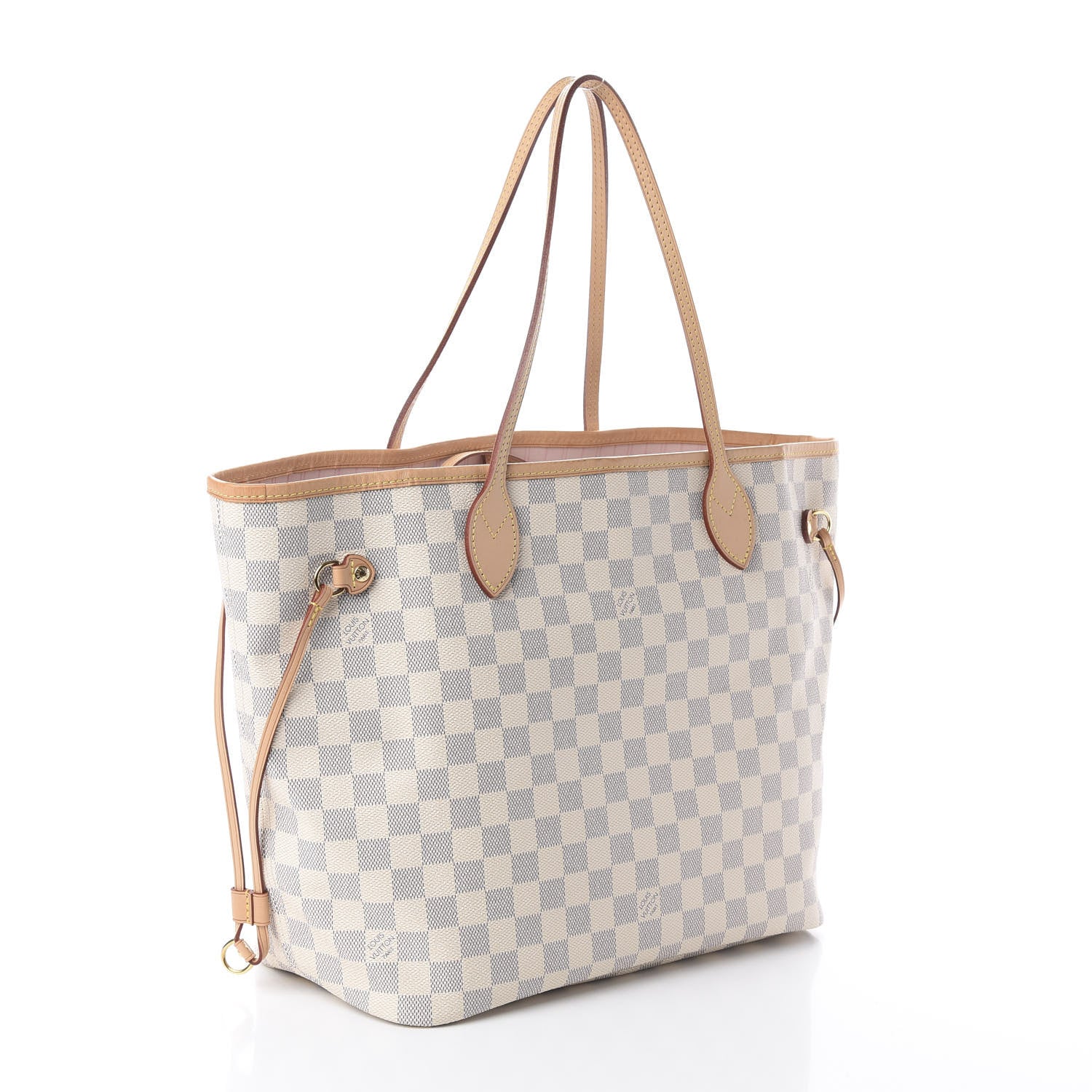 Louis Vuitton Damier Azur Neo Neverfull MM Rose Ballerine 2 of 8