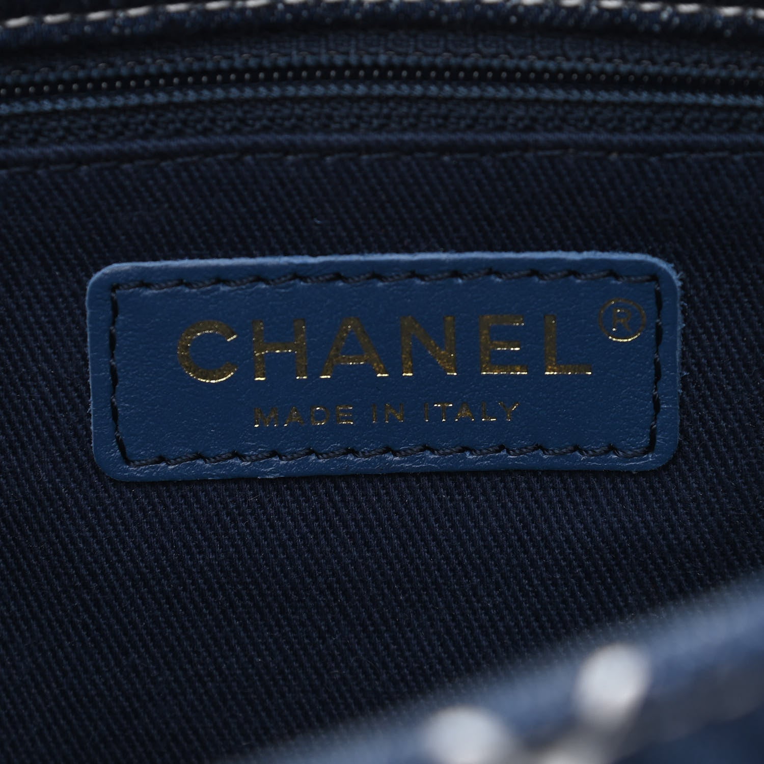 Chanel Denim Quilted Medium Denim Trip Single Flap Blue 6 of 10