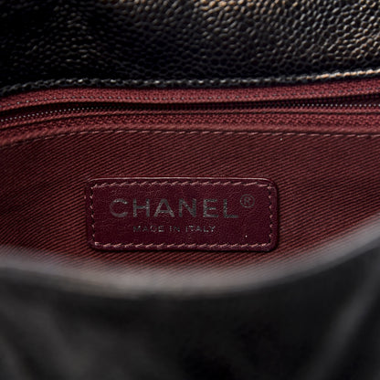 Chanel Crumpled Grained Calfskin Jumbo CC Crave Flap Black 5 of 8
