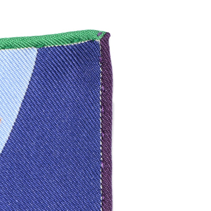 Hermes Silk Parade En Fanfare Detail Scarf 45 White Vert Multicolor 12 of 12