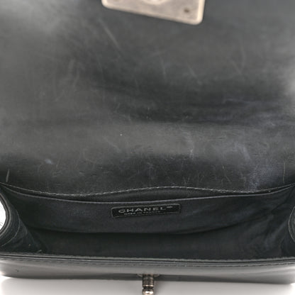 Chanel Calfskin Quilted Double Stitch New Medium Boy Flap Black 5 of 16