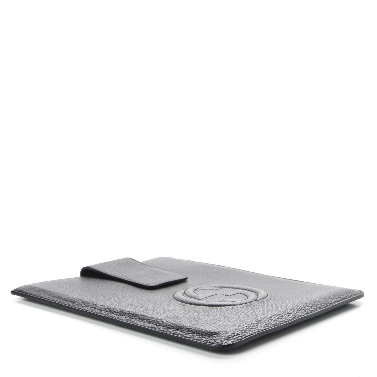 Gucci Pebbled Calfskin Soho iPad Case Black 4 of 6