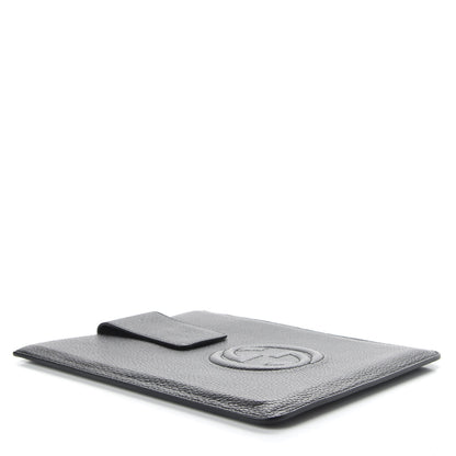 Gucci Pebbled Calfskin Soho iPad Case Black 4 of 6