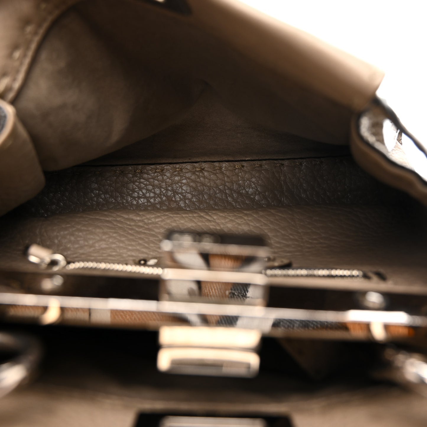 Cuoio Romano Snakeskin Selleria Mini Peekaboo Iconic Satchel Roccia Corda