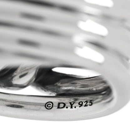 David Yurman Sterling Silver 14mm Continuance Ring 52 6 4 of 5