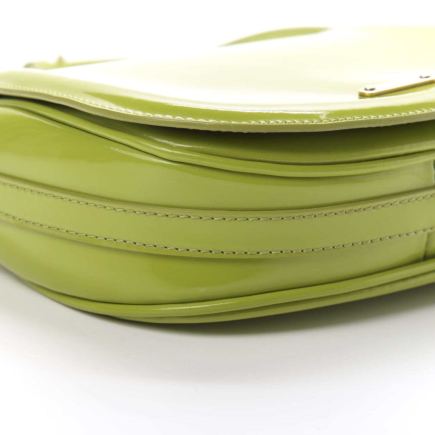 Patent Small Leigh Crossbody Bag Lemon Green