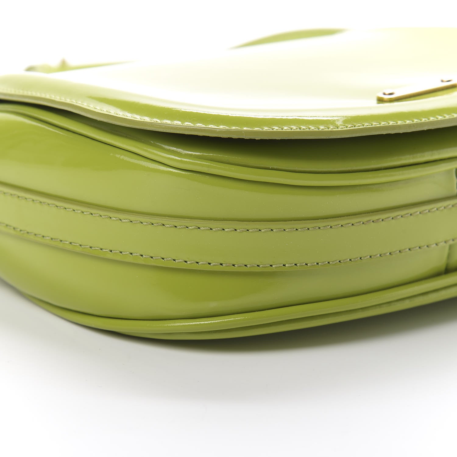 Burberry Patent Small Leigh Crossbody Bag Lemon Green 10 of 19