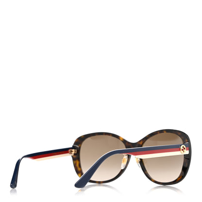 Gucci Acetate Round Eye GG Web Sunglasses GG0849SK Havana 4 of 10