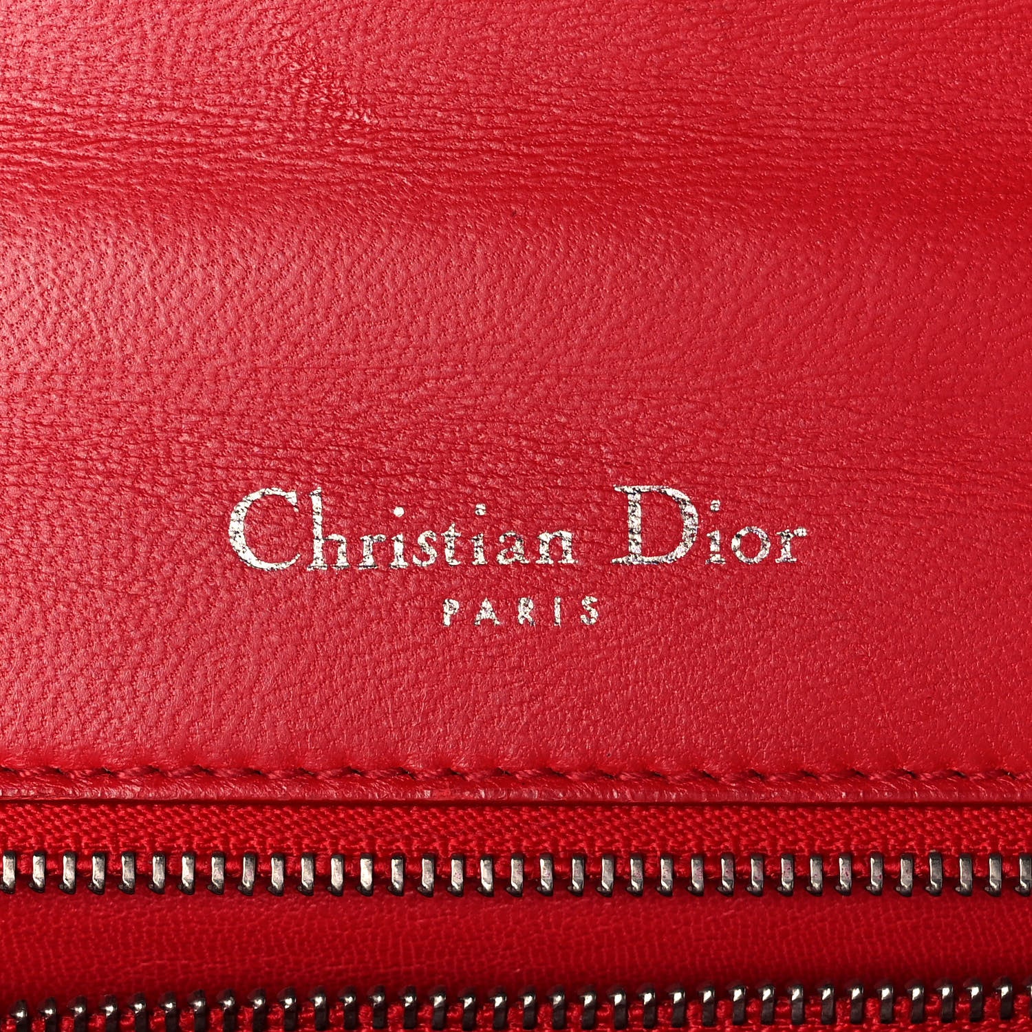 Christian Dior Lizard Medium Diorama Flap Bag Red 6 of 9