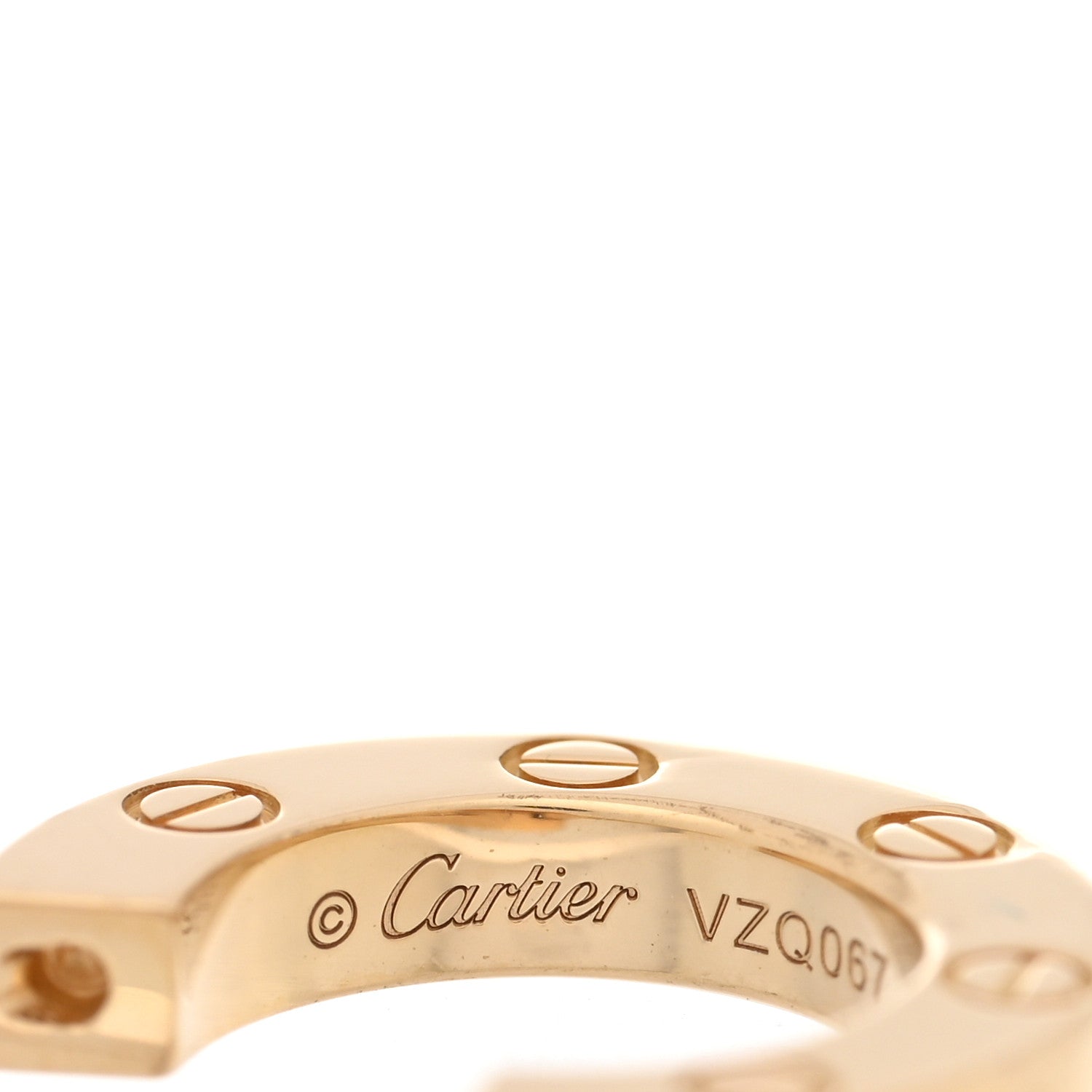Cartier 18K Yellow Gold Single LOVE Hoop Earring 4 of 4