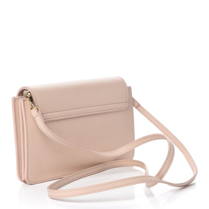 Chloe Smooth Calfskin Drew Bijou Clutch Cement Pink 3 of 13
