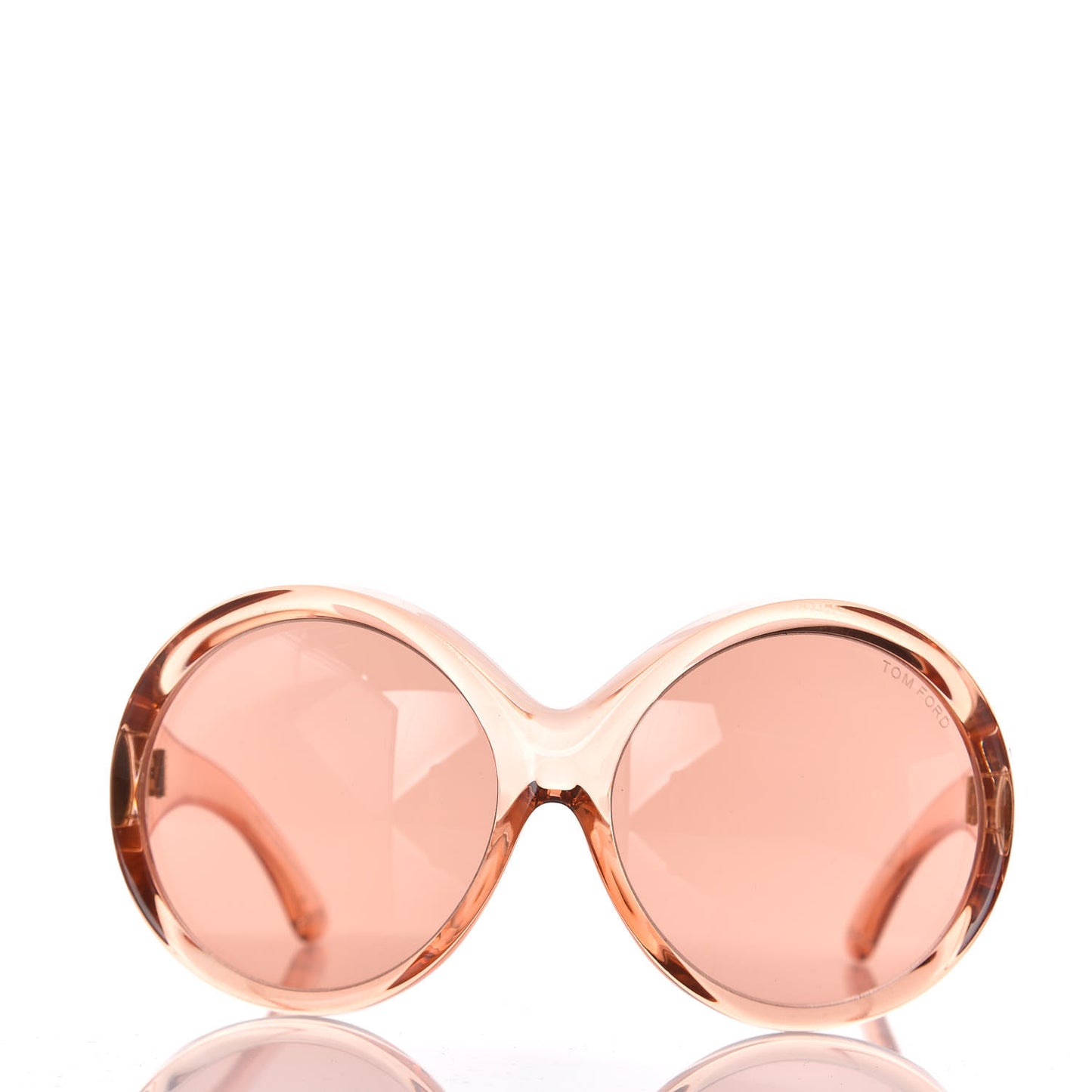 Ali Oversized Round Sunglasses TF0221 Peach Pink