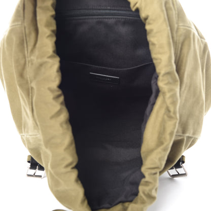 Saint Laurent Gabardine Noe Backpack Khaki 5 of 12