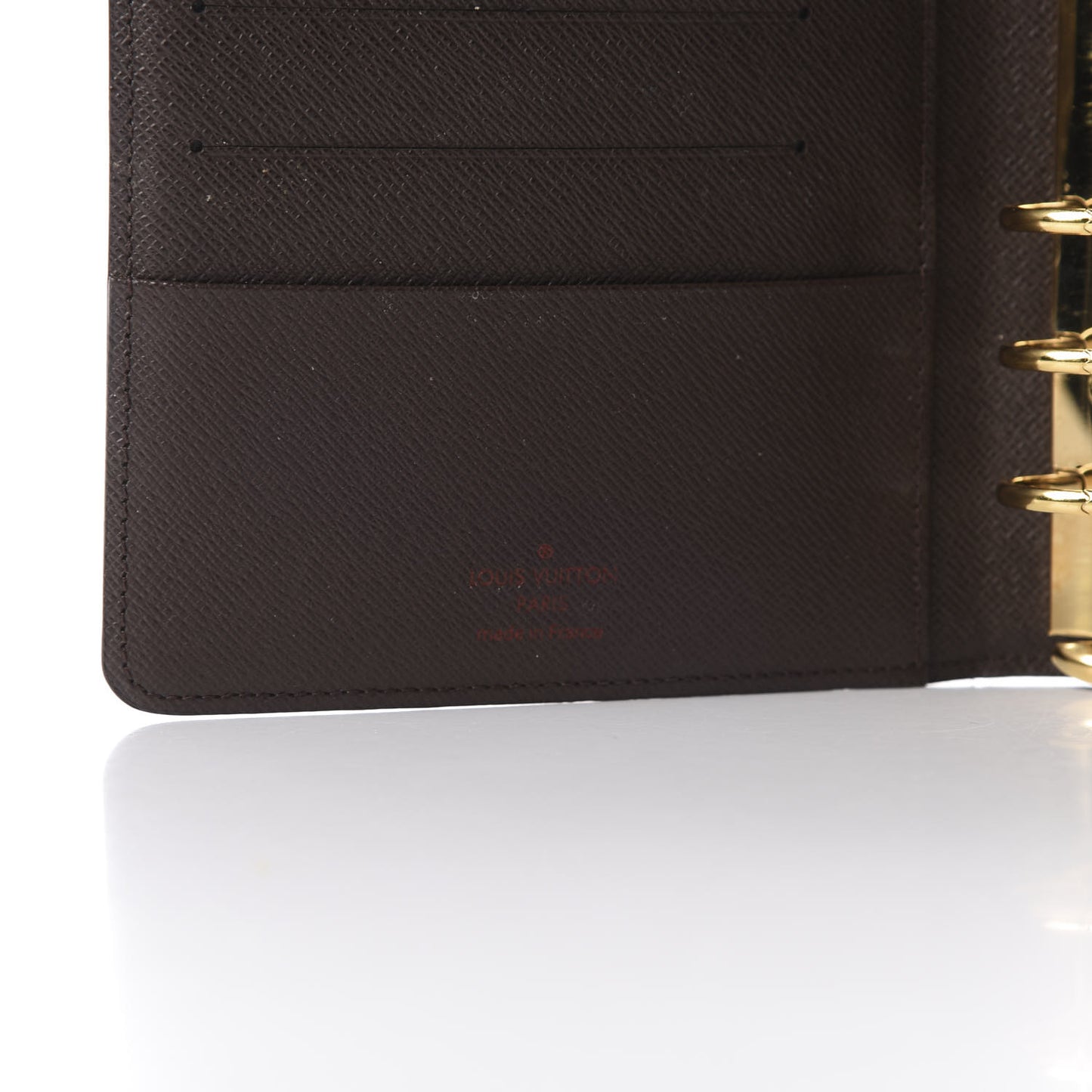 Damier Ebene Medium Ring Agenda Cover