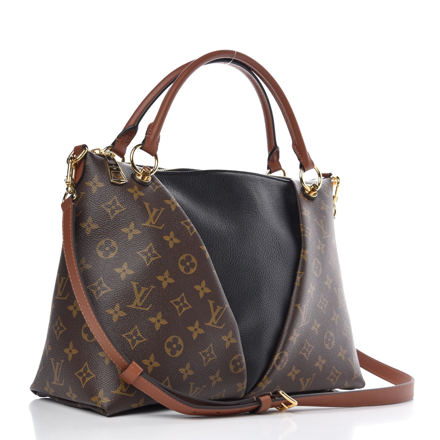 Louis Vuitton Monogram V Tote MM Black 4 of 9